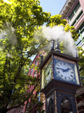 The Steam Clock on Water Street  Gastown  Vancouver  British Columbia  Canada  North America