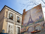 Painting for Sale in the Place Du Tertre  Montmartre  Paris  France  Europe