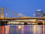 Andy Warhol Bridge (7th Street Bridge) over the Allegheny River  Pittsburgh  Pennsylvania  United S