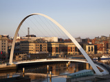 Gateshead Millennium Bridge  Newcastle  Gateshead  Tyne and Wear  England  United Kingdom  Europe