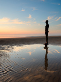 Antony Gormley Sculpture  Another Place  Crosby Beach  Merseyside  England  United Kingdom  Europe