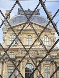 The Louvre Viewed Through the Pyramid  Paris  France  Europe