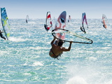 Windsurfer  Jump  Bolonia  Near Tarifa  Andalucia  Spain  Europe