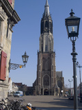 View of the Nieuwe Kerk (New Church) on the Market Square  Delft  Netherlands  Europe