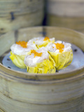 Dim Sum Preparation in a Restaurant Kitchen in Hong Kong  China  Asia