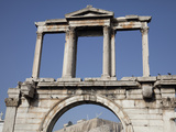 Arch of Hadrian and the Acropolis  Athens  Greece  Europe
