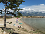 Beach on the Lopar Peninsula  Rab Island  Kvarner Gulf  Croatia  Adriatic  Europe