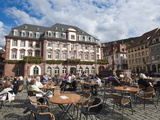 The Marktplatz (Market Square) and Town Hall  Old Town  Heidelberg  Baden-Wurttemberg  Germany  Eur