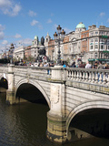 River Liffey and O'Connell Bridge  Dublin  Republic of Ireland  Europe
