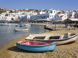 Fishing Boats in Mykonos Town  Island of Mykonos  Cyclades  Greek Islands  Greece  Europe