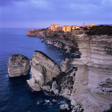 The Falaise and Haute Ville at Dawn  Bonifacio  South Corsica  Corsica  France  Mediterranean  Euro