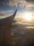View from Window of Boeing 737-800 En Route from Australia to New Zealand at Sunset  Australia  Pac
