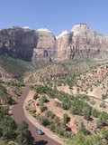 View from the Zion to Mount Carmel Highway  Zion National Park  Utah  United States of America  Nor