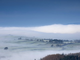 Winter Mist  Eden Valley  Lower Pennines  Cumbria  England  United Kingdom  Europe