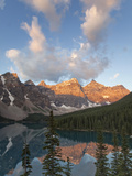 Early Morning Reflections in Moraine Lake  Banff National Park  UNESCO World Heritage Site  Alberta