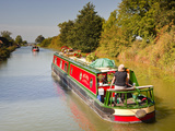 Canal Boats Idling their Way Down the Kennet and Avon Canal  Wiltshire  England  United Kingdom  Eu