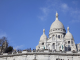 Sacre Coeur Basilica  Montmartre  Paris  France  Europe
