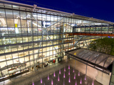 Heathrow Airport Terminal 5 Building at Dusk  London  England  United Kingdom  Europe