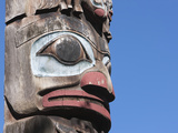 Totem Pole  Thunderbird Park  Victoria  Vancouver Island  British Columbia  Canada  North America