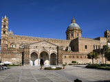 Exterior of the Norman Cattedrale (Cathedral)  Palermo  Sicily  Italy  Europe