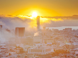 The Foggy Skyline of San Francisco  California  United States of America  North America