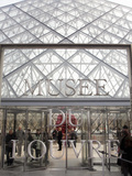 The Pyramid Entrance to the Louvre  Paris  France  Europe