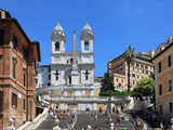 Trinita Dei Monti Church  Rome  Lazio  Italy  Europe