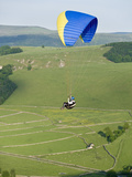 Paragliding Off Mam Tor  Derbyshire  Peak District  England  United Kingdom  Europe