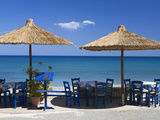 Beach Cafe  Kato Zakros  Lasithi Region  Crete  Greek Islands  Greece  Europe