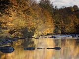 Beautiful Autumn Colours Reflecting in the River Creuse  a Favourite Area of the River of the Artis