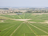 View from the Oppidum D'Enserune of the Etang De Montady Near Beziers  Languedoc-Roussillon  France