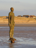 Antony Gormley Sculpture  Another Place  Crosby Beach  Merseyside  England  United Kingdom  Europe