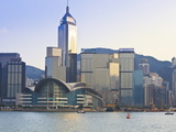 Hong Kong Convention Centre and Skyline  Hong Kong Island  Hong Kong  China  Asia