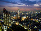 View from Tokyo Metropolitan Building  Shinjuku  Tokyo  Japan  Asia