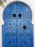 Door in Sidi Bou Said  Tunisia  North Africa  Africa