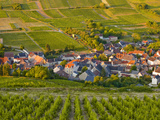 Looking Down onto a Village Near to Sancerre  Cher  Loire Valley  Centre  France  Europe