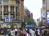 Pedestrians  Nanjing Road East  Nanjing Dong Lu  Shanghai  China  Asia