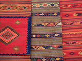 Traditional Hand Woven Rugs  Oaxaca City  Oaxaca  Mexico  North America