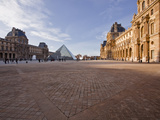 The Pyramid at the Louvre Museum  Paris  France  Europe