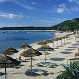 Beach View  Pinarellu  Southeast Coast  Corsica  France  Mediterranean  Europe