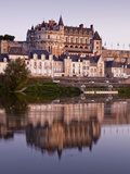 The Chateau of Amboise  UNESCO World Heritage Site  Reflecting in the Waters of the River Loire  Am