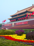 Heavenly Gate Entrance to Forbidden City During National Day Festival  Beijing  China  Asia