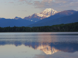 Mount Edith Cavell Reflected in Pyramid Lake  Early Morning  Jasper National Park  UNESCO World Her