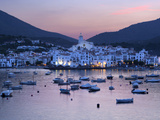Harbour at Dusk  Cadaques  Costa Brava  Catalonia  Spain  Mediterranean  Europe