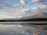 Mount Edith Cavell Reflected in Pyramid Lake  Early Morning  Jasper National Park  UNESCO World Her