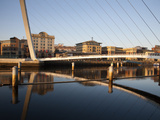 Gateshead Millennium Bridge Beween Newcastle and Gateshead  Tyne and Wear  England  United Kingdom 