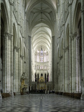 Interior  Notre Dame Cathedral  UNESCO World Heritage Site  Amiens  Picardy  France  Europe