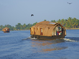 Houseboat for Tourists on the Backwaters  Allepey  Kerala  India  Asia