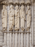 Medieval Carvings of Old Testament Figures  North Porch  Chartres Cathedral  UNESCO World Heritage 