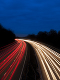 M6 Motorway at Dusk Near Juntion 13  Staffordshire  England  United Kingdom  Europe
